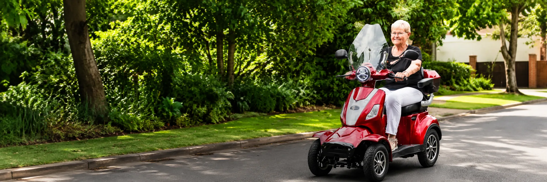 Rollator électrique Rolektro en utilisation, illustrant la mobilité motorisée au quotidien